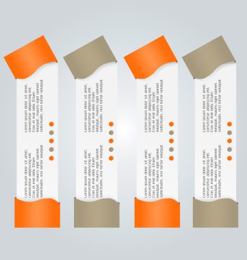 İş infographics şablonu tanıtım, eğitim için