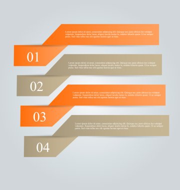 İş infographics şablonu tanıtım, eğitim için