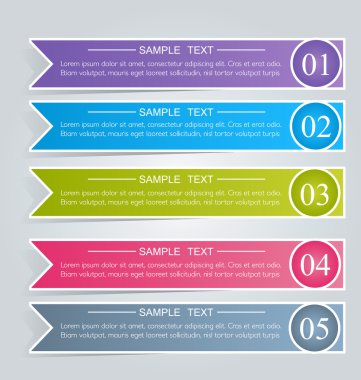 İş infographics şablonu tanıtım, eğitim için
