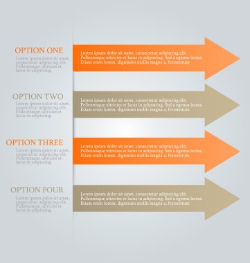 İş infographics şablonu tanıtım, eğitim için