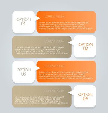 İş infographics şablonu tanıtım, eğitim için