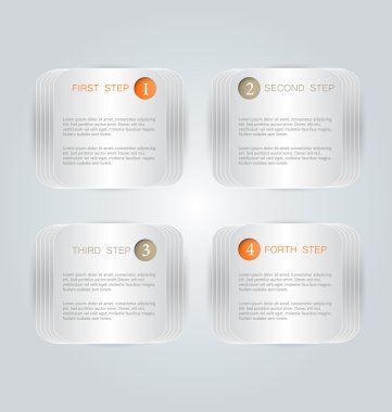 İş infographics şablonu tanıtım, eğitim için