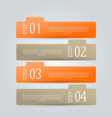 İş infographics şablonu tanıtım, eğitim için