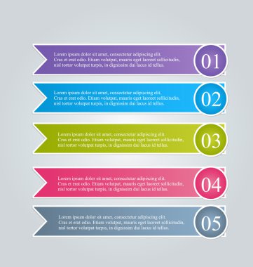 İş infographics şablonu tanıtım, eğitim için