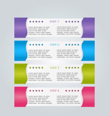 İş infographics şablonu tanıtım, eğitim için