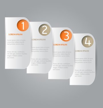 İş infographics şablonu tanıtım, eğitim için