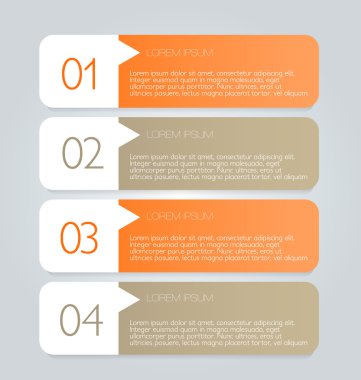 İş infographics şablonu tanıtım, eğitim için