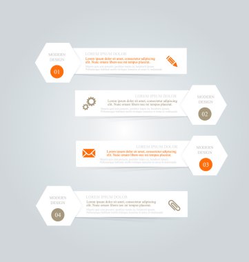 İş infographics şablonu tanıtım, eğitim için