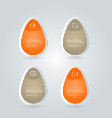 İş infographics şablonu tanıtım, eğitim için