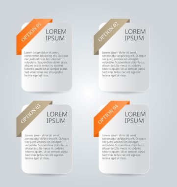 İş infographics şablonu tanıtım, eğitim için