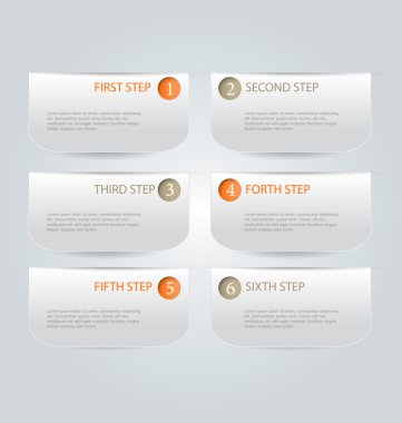 İş infographics şablonu tanıtım, eğitim için