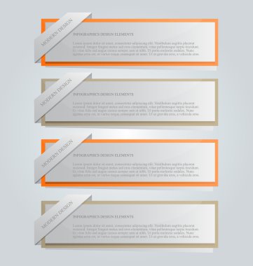 İş infographics şablonu tanıtım, eğitim için