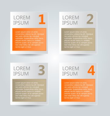 İş infographics şablonu tanıtım, eğitim için