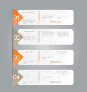 İş infographics şablonu tanıtım, eğitim için