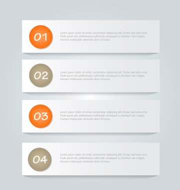 İş infographics şablonu tanıtım, eğitim için