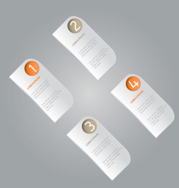 İş infographics şablonu tanıtım, eğitim için