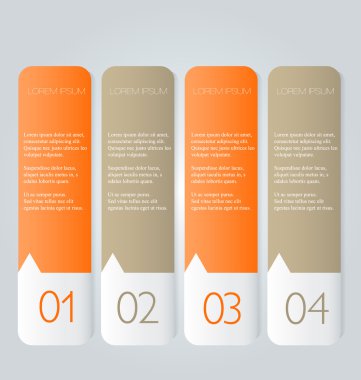 İş infographics şablonu tanıtım, eğitim için