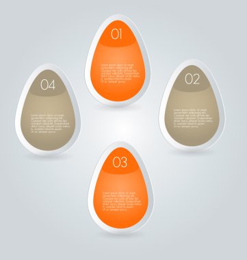 İş infographics şablonu tanıtım, eğitim için