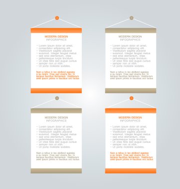 İş infographics şablonu tanıtım, eğitim için