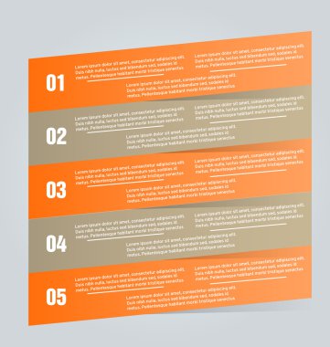 İş infographics şablonu tanıtım, eğitim için