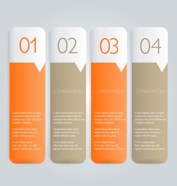 İş infographics şablonu tanıtım, eğitim için