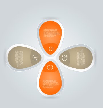 İş infographics şablonu tanıtım, eğitim için