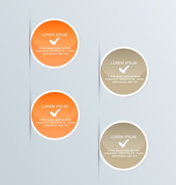 İş infographics şablonu tanıtım, eğitim için