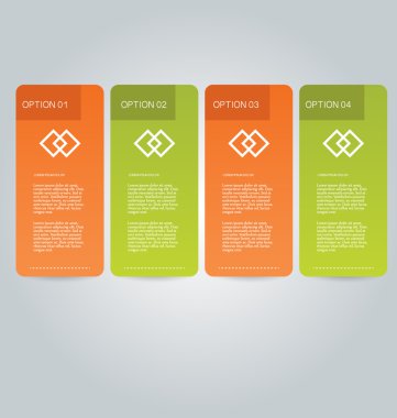 İş infographics şablonu tanıtım, eğitim için