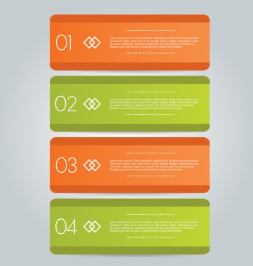 İş infographics şablonu tanıtım, eğitim için