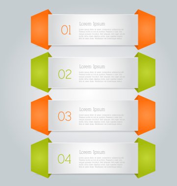 İş infographics şablonu tanıtım, eğitim için