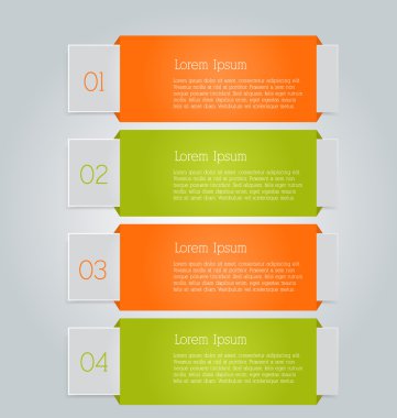 İş infographics şablonu tanıtım, eğitim için