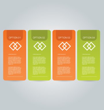 İş infographics şablonu tanıtım, eğitim için