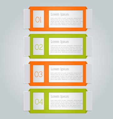 İş infographics şablonu tanıtım, eğitim için