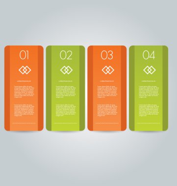 İş infographics şablonu tanıtım, eğitim için