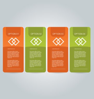 İş infographics şablonu tanıtım, eğitim için