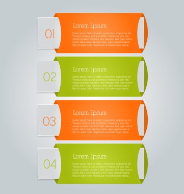 İş infographics şablonu tanıtım, eğitim için