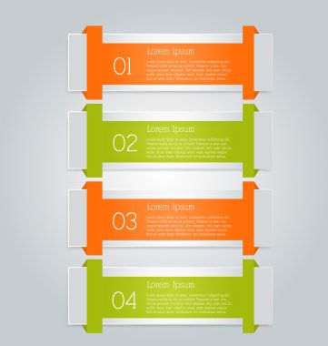 İş infographics şablonu tanıtım, eğitim için