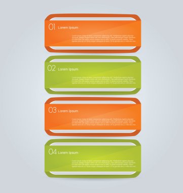 İş infographics şablonu tanıtım, eğitim için