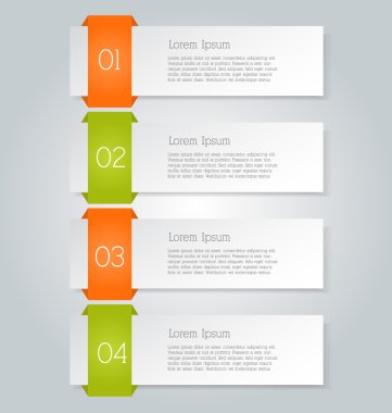 İş infographics şablonu tanıtım, eğitim için