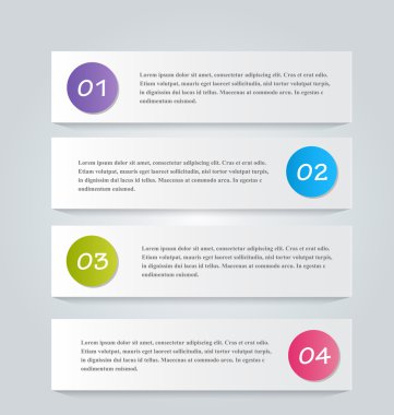 İş infographics şablonu tanıtım, eğitim için