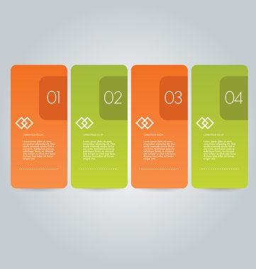 İş infographics şablonu tanıtım, eğitim için