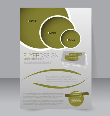 Soyut el ilanı tasarım arka planı. Broşür şablonu.