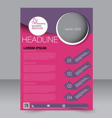 Soyut el ilanı tasarım arka planı. Broşür şablonu.