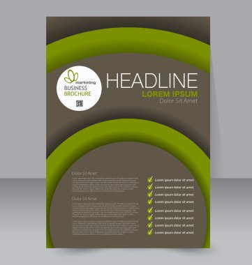 Soyut el ilanı tasarım arka planı. Broşür şablonu.