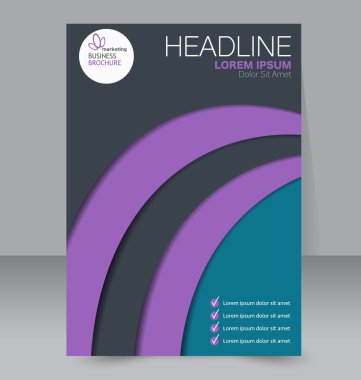 Soyut el ilanı tasarım arka planı. Broşür şablonu.