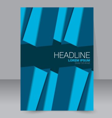 Soyut el ilanı tasarım arka planı. Broşür şablonu.