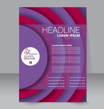 Soyut el ilanı tasarım arka planı. Broşür şablonu.