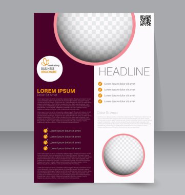 Soyut el ilanı tasarım arka planı. Broşür şablonu.