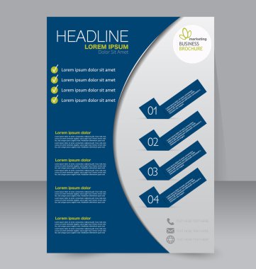 Soyut el ilanı tasarım arka planı. Broşür şablonu.