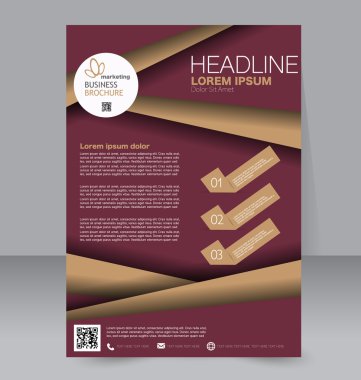 Soyut el ilanı tasarım arka planı. Broşür şablonu.